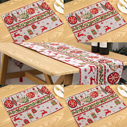 Festliche Tischdecke mit Weihnachtsbaum-Motiv Brehn