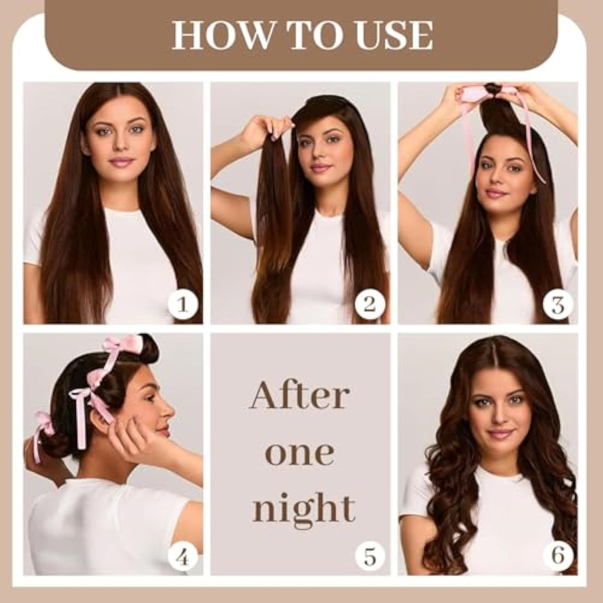 Haarstyling hitzefreies Lockenwerkzeug