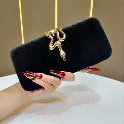 Elegante Schlangen-Design Abend-Clutch