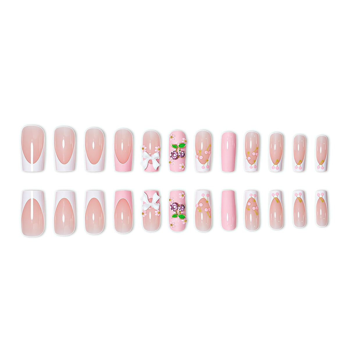 Künstlerisches 3D Floral Nagelkunst Set Brehn