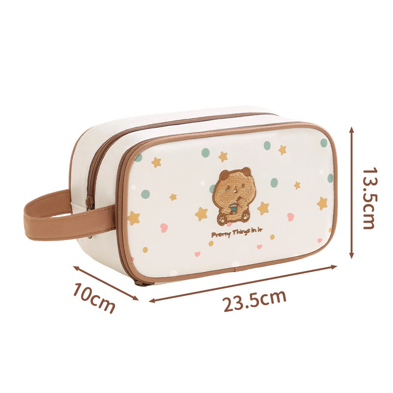 Süßes Tiermuster Make-up Tasche Brehn