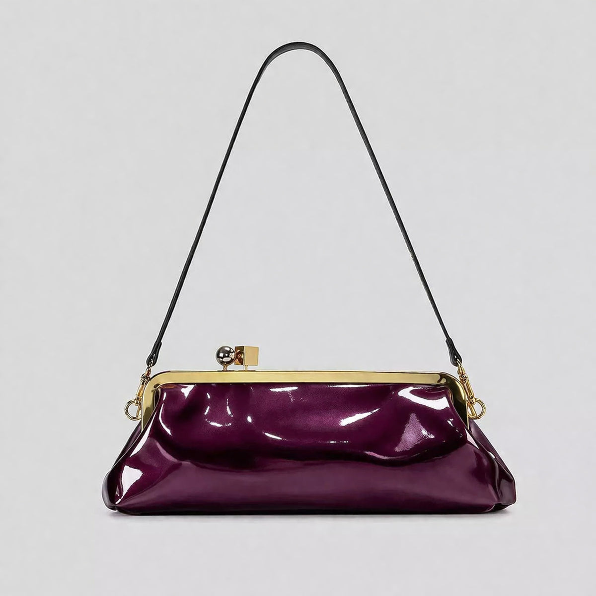 Elegante Lackleder Abendhandtasche