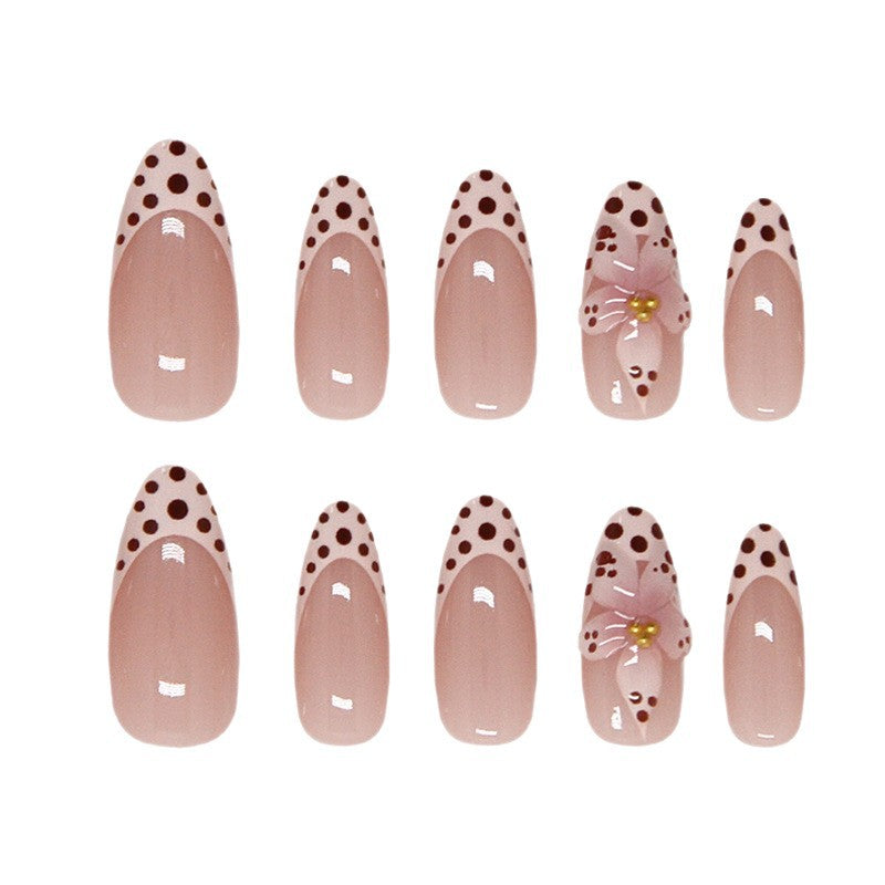 Dekorative florale Press-On Nagelspitzen Brehn