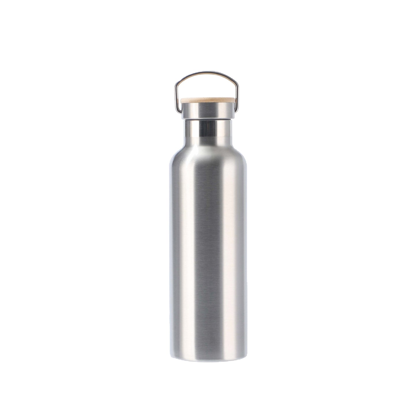 Damen edelstahl Isolier Trinkflasche mit nachhaltigem Bambusdeckel Brehn