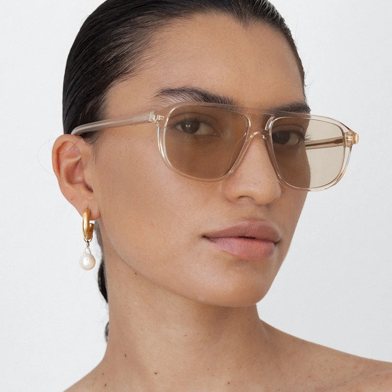 Damen modische Sonnenbrille im eleganten Quadratdesign Brehn