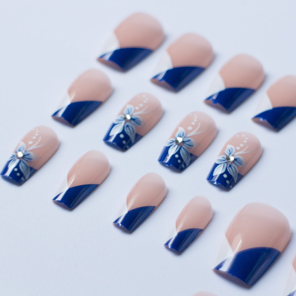 Elegantes Florales Nagelkunstset