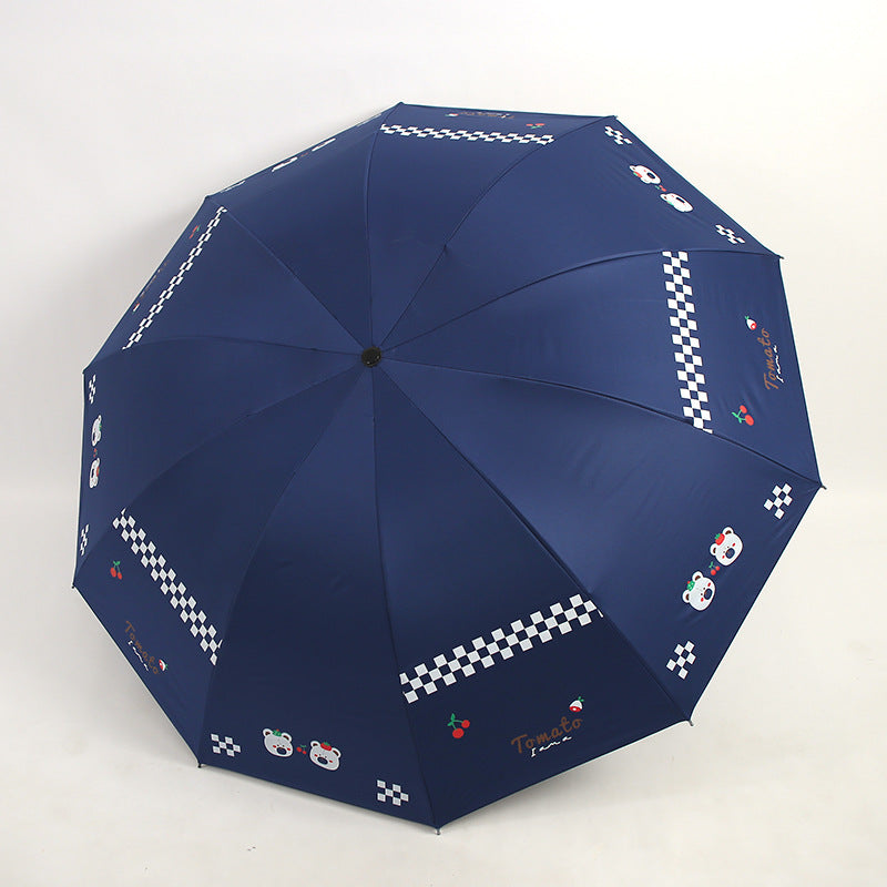 Damen Falt-Regenschirm mit kreativen Tiermotiven Brehn