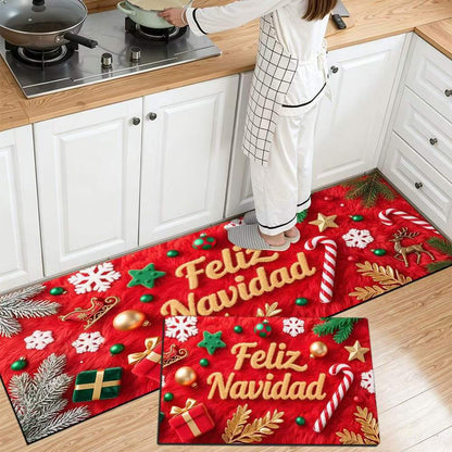 Festliche Weihnachts Küchenmatte Brehn