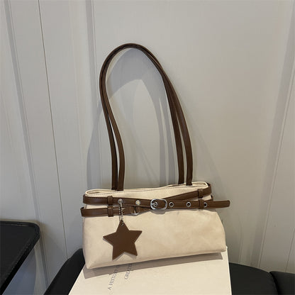 Stylische Faux Wildleder Handtasche