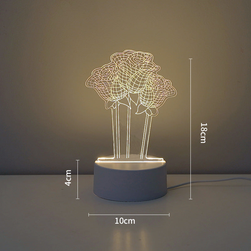 LED Tiger Figur Dekorative Lampe