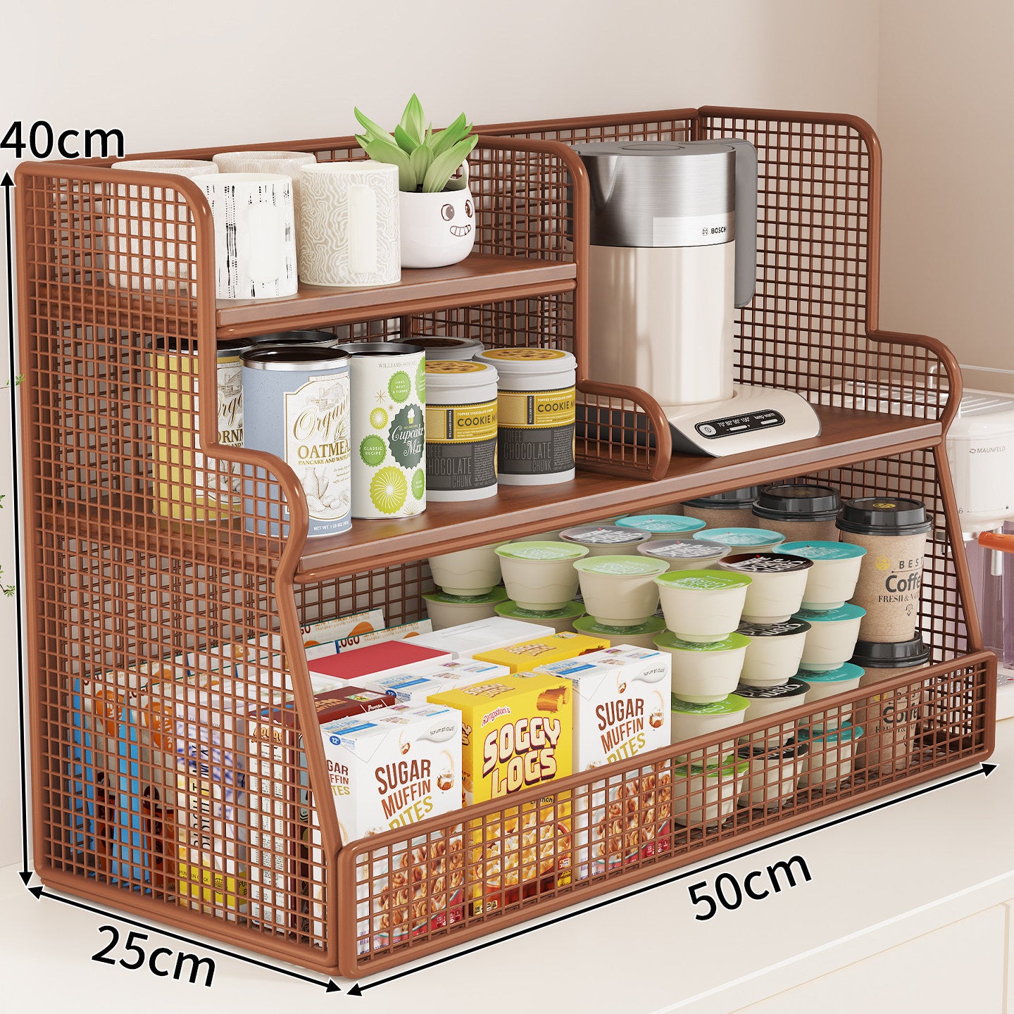 Multi-Ebenen-Küchenregal-Organizer Brehn