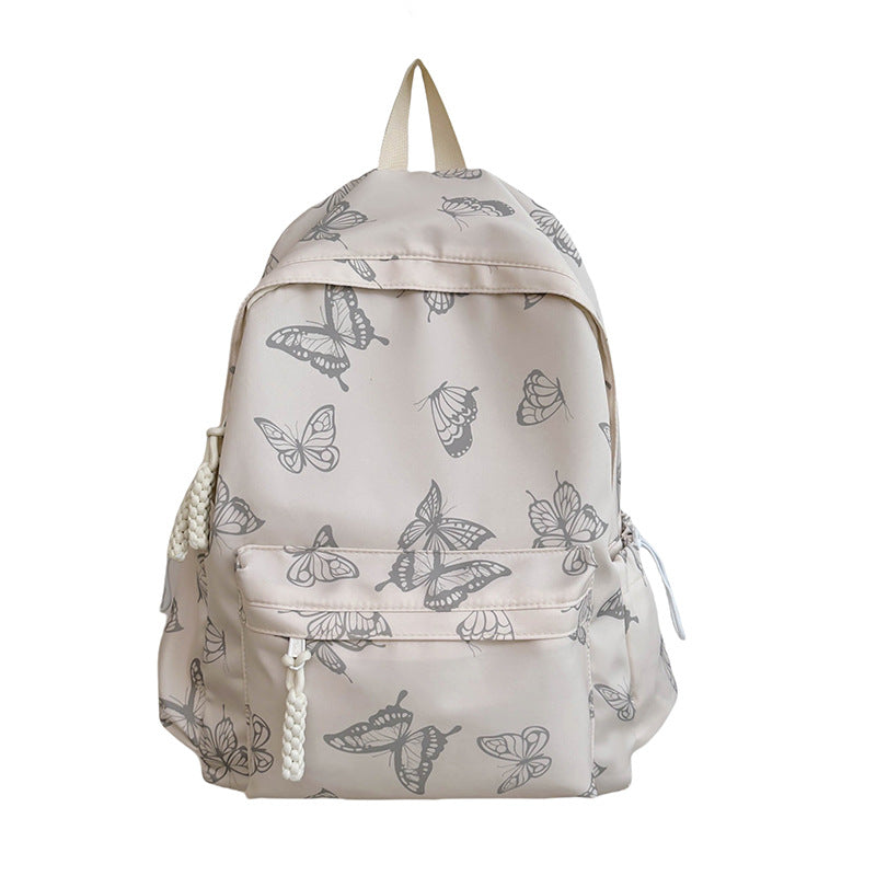 Elegante Schmetterlingsdruck Rucksack Brehn