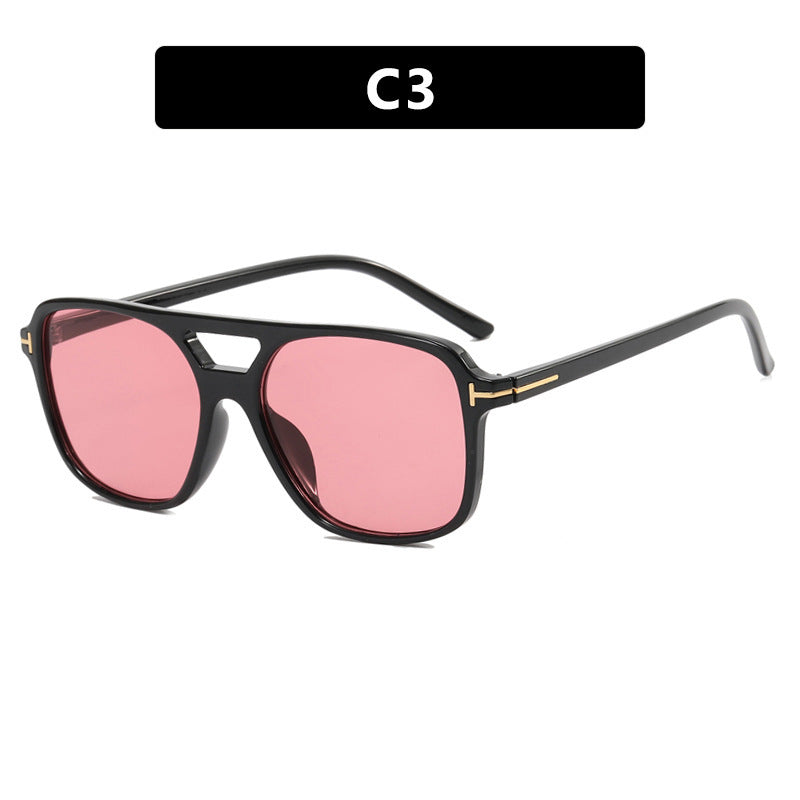 Damen stilvolle Sonnenbrille im modernen Rechteckdesign Brehn
