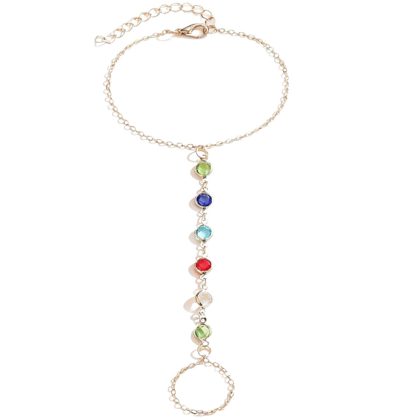 Buntes Edelstein Charme Armband Brehn