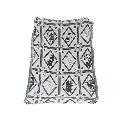 Stylische geometrische Druck-Wurfdecke