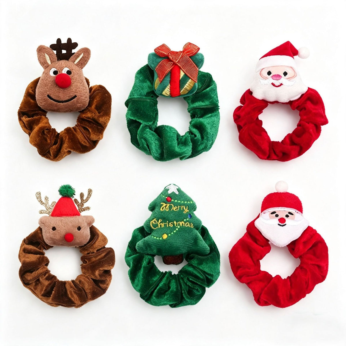 Weihnachtsgeschenk Haargummi mit Schleife