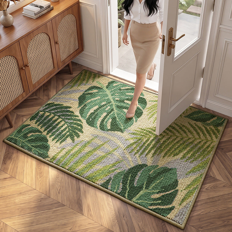 Tropisches Blatt Design Willkommen Matte Brehn