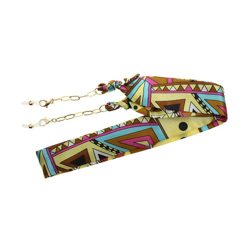 Florale Seidenbrille Kette Brehn