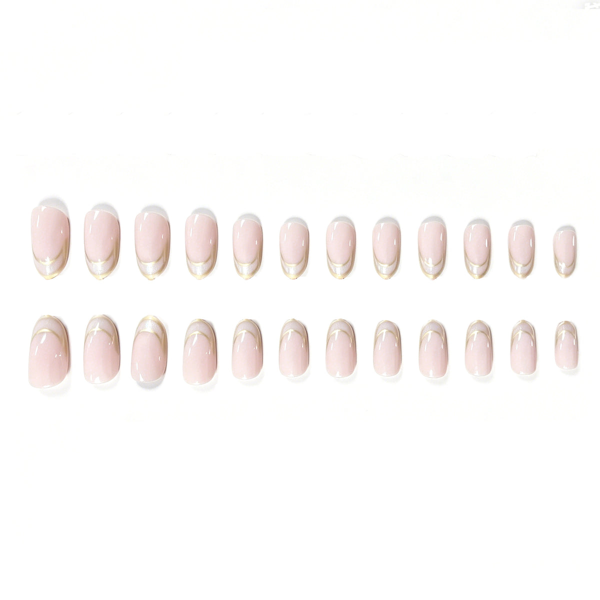 Stylische French Tip Acryl Nagelverstärkungen Brehn