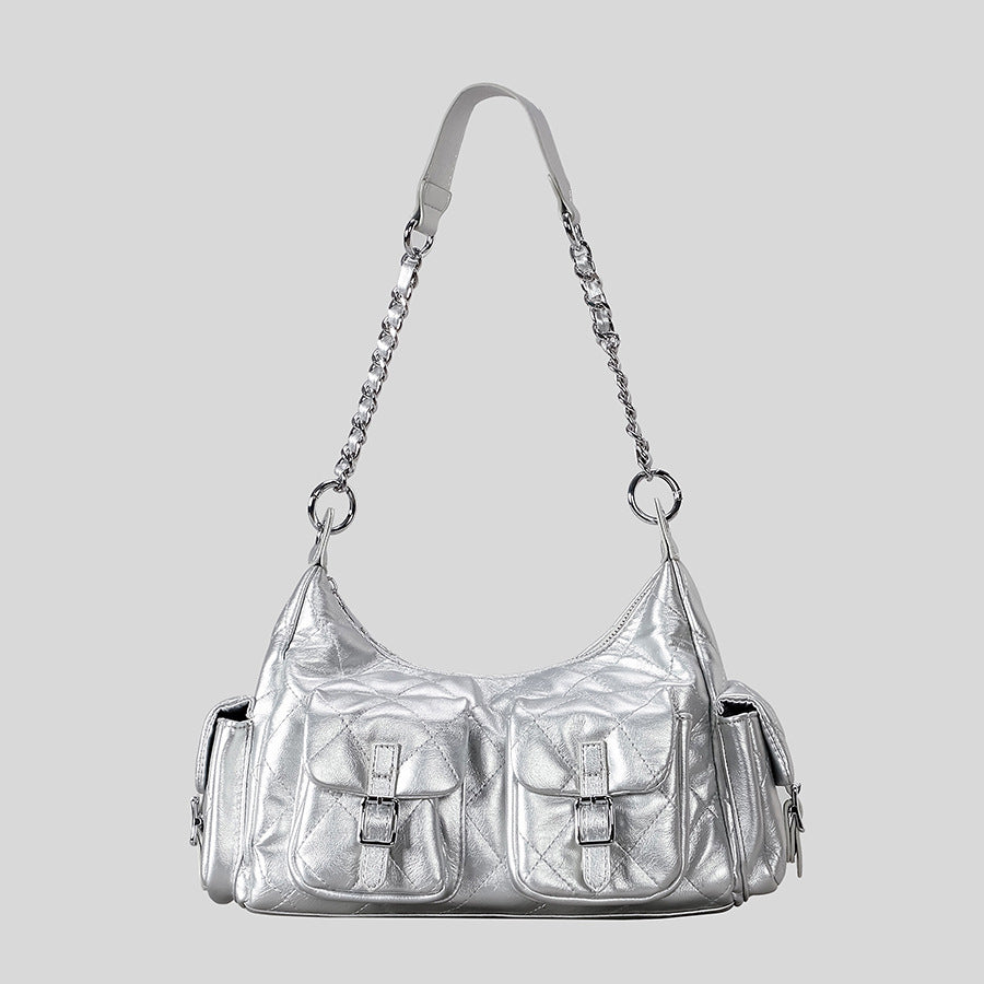 Gepolsterte Mehrfach-Taschen-Handtasche