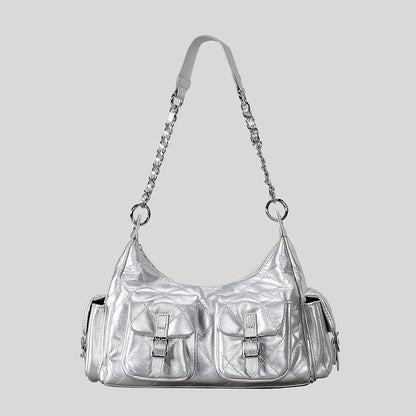 Gepolsterte Mehrfach-Taschen-Handtasche
