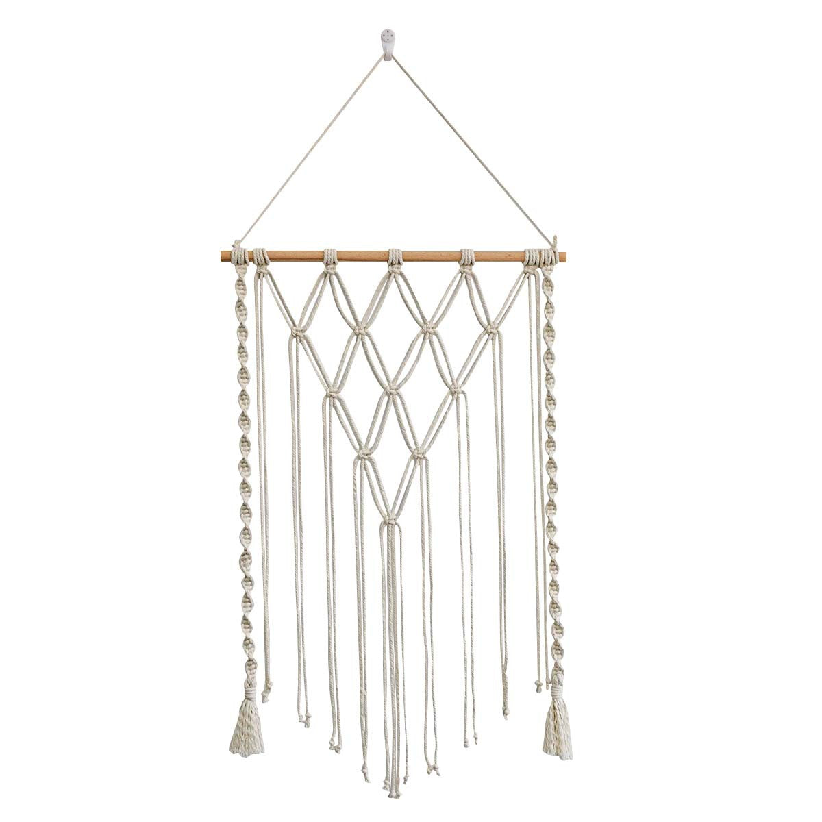 Makramee Wandbehang mit eleganten Fransen und künstlerischem Design