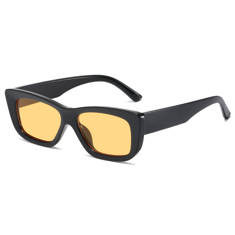Damen modische Sonnenbrille mit rechteckigem Gestell Brehn