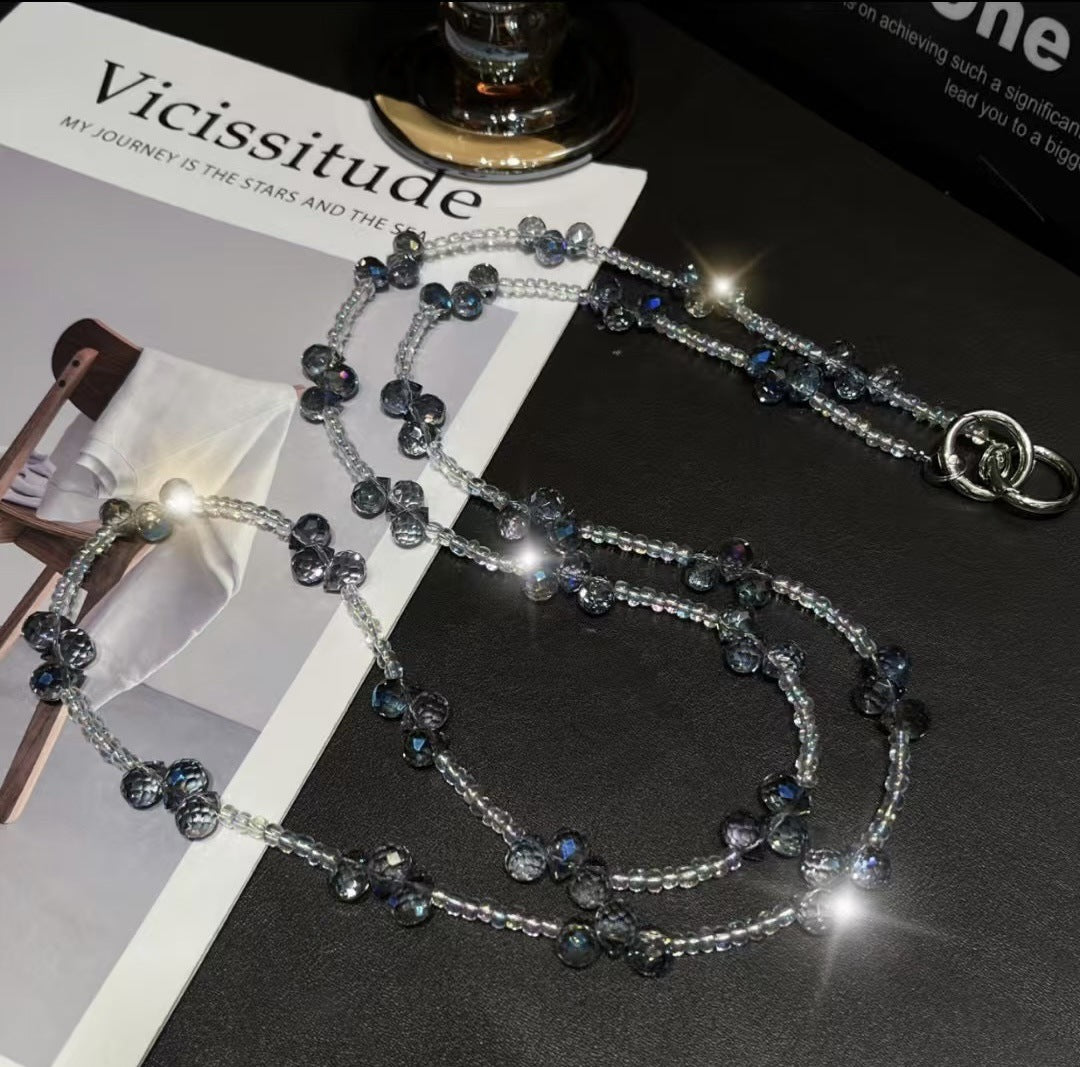 Elegante Kristallperlen Brillen Kette Brehn