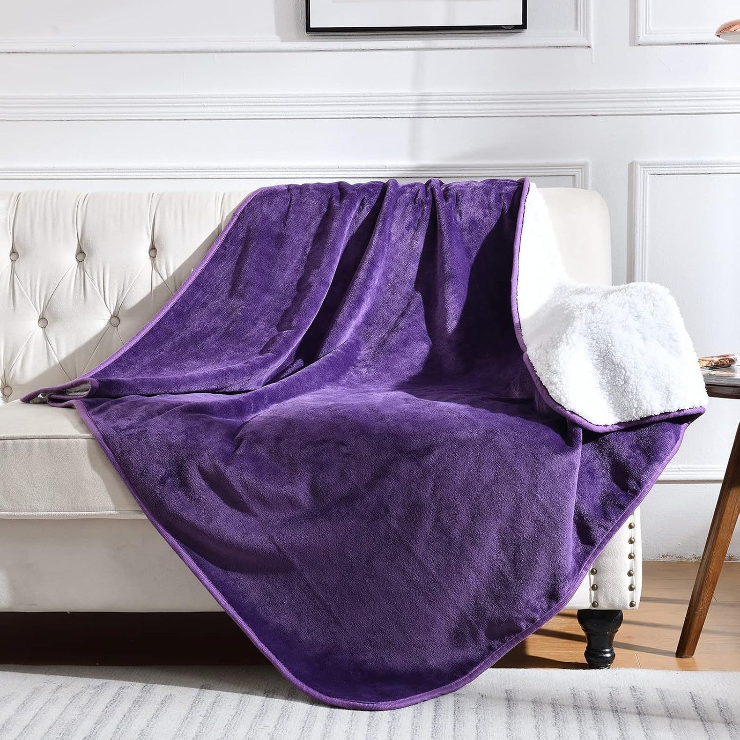 Ultra-Plush Sherpa gefütterte Decke Brehn
