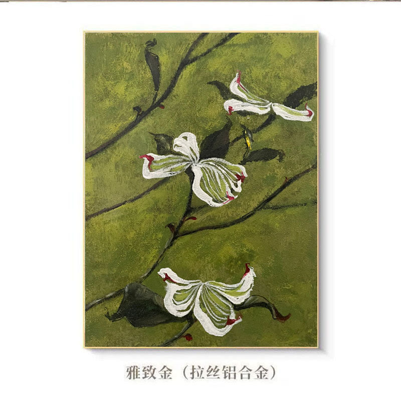 Floral Relief Wandkunst