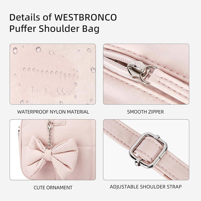 Gepolsterte Handtasche mit Modischem Schleifendetail Brehn