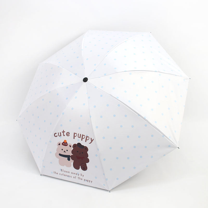 Damen Faltbarer Regenschirm mit niedlichem Tierdesign Brehn