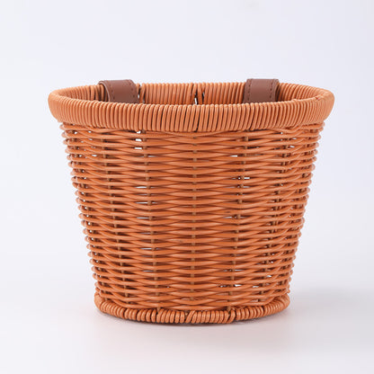Damen stylischer Korb aus geflochtenem Material Brehn