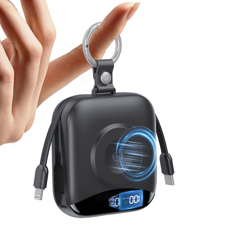 Tragbares Induktives Ladegerät mit Integriertem Akku und Lcd-Anzeige Brehn