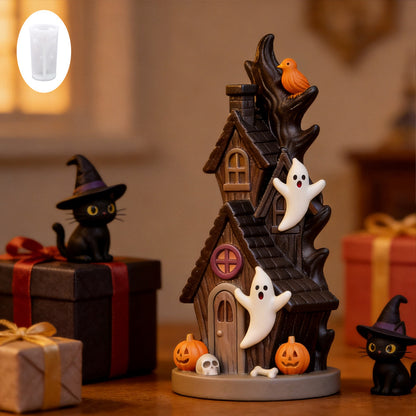 Silikon-Gießform für detaillierte Resin-Halloween-Miniaturhaus- und Figurenformen