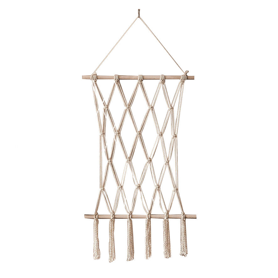 Elegante Macrame-Wandteppich mit künstlerischem Design
