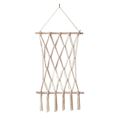 Elegante Macrame-Wandteppich mit künstlerischem Design