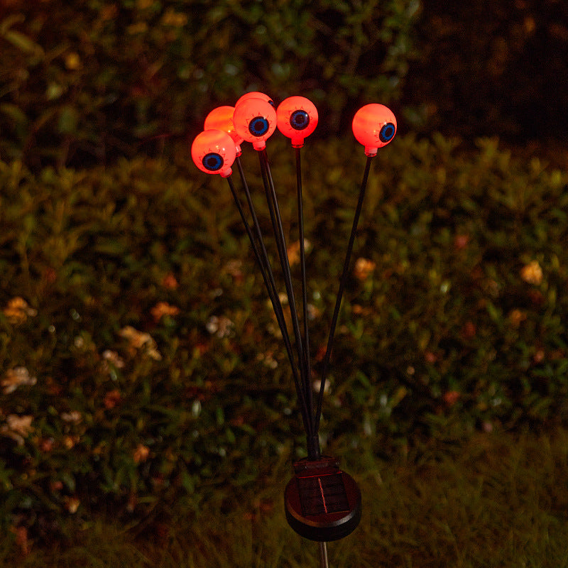 Gruselige Gartenlichter mit Augen-Motiv Brehn