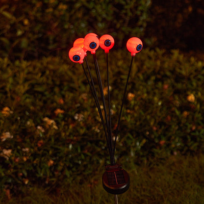 Gruselige Gartenlichter mit Augen-Motiv Brehn