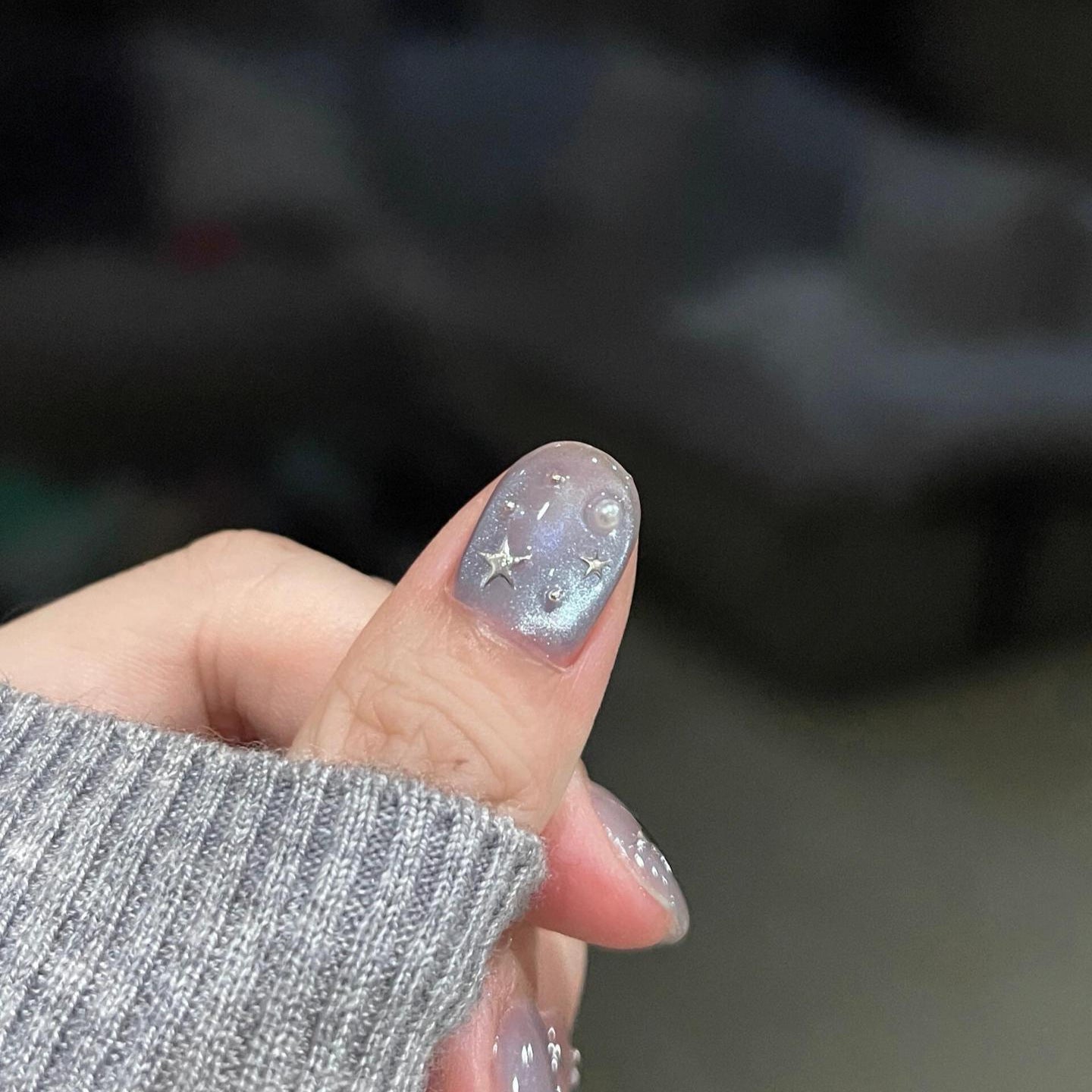 Kunstnägel mit Schimmerndem Sternen-Design Brehn