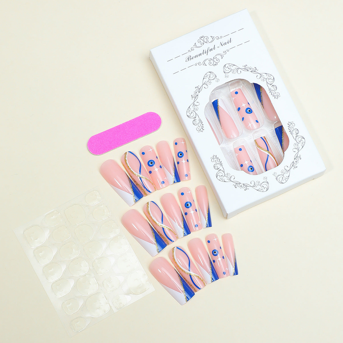 Künstlerische Press-On Nagelkollektion Brehn