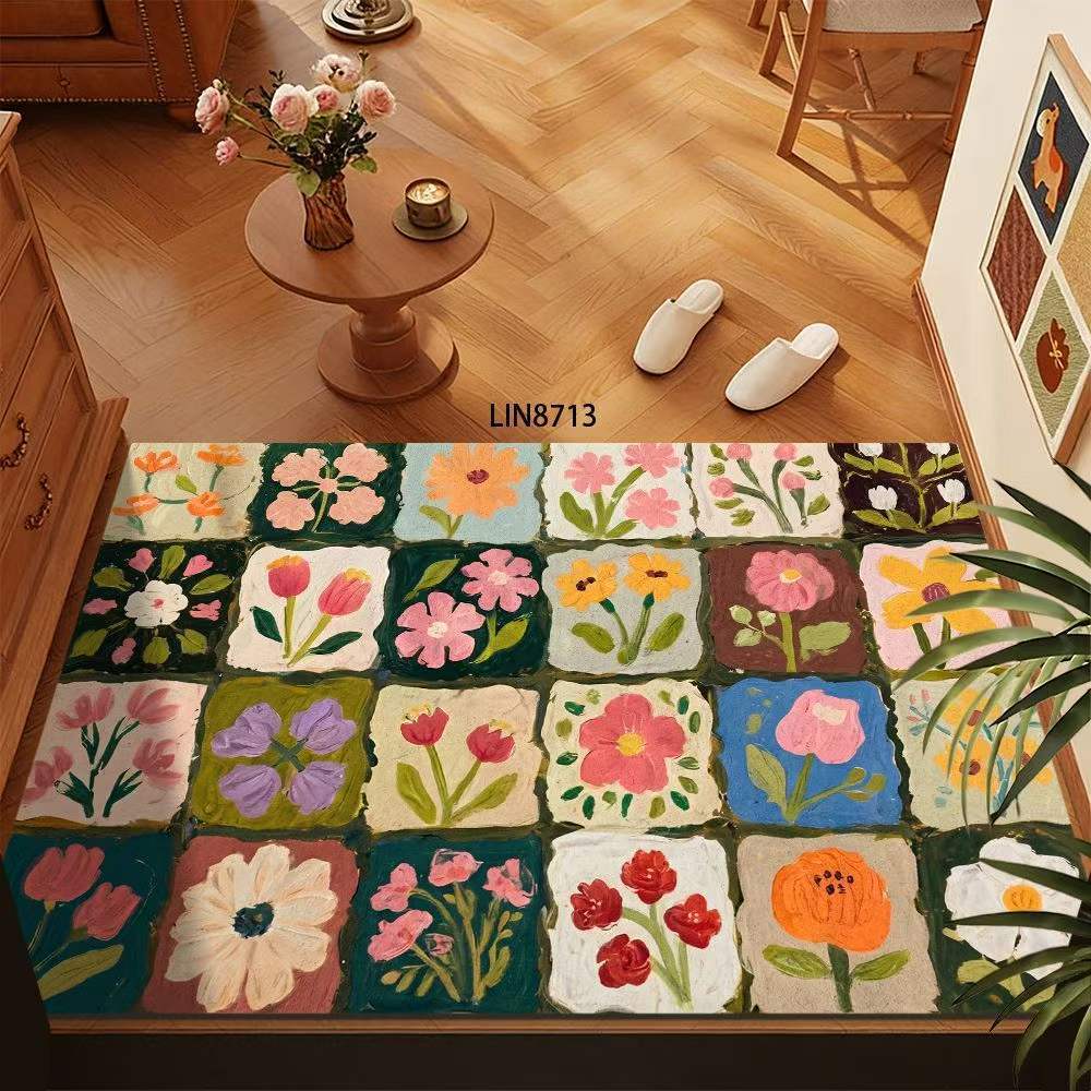 Blumenmuster Dekorative Fußmatte Brehn