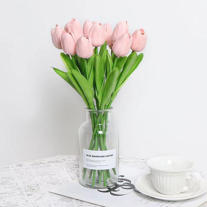 Realistischer Kunst-Tulpenstrauß