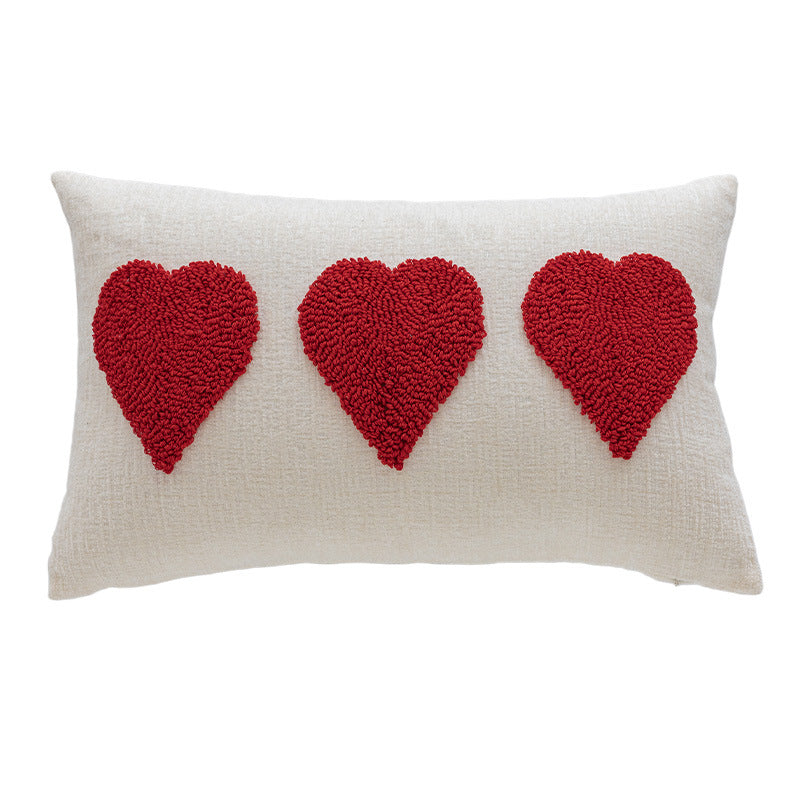 Dekoratives Love-Stitched Kissen