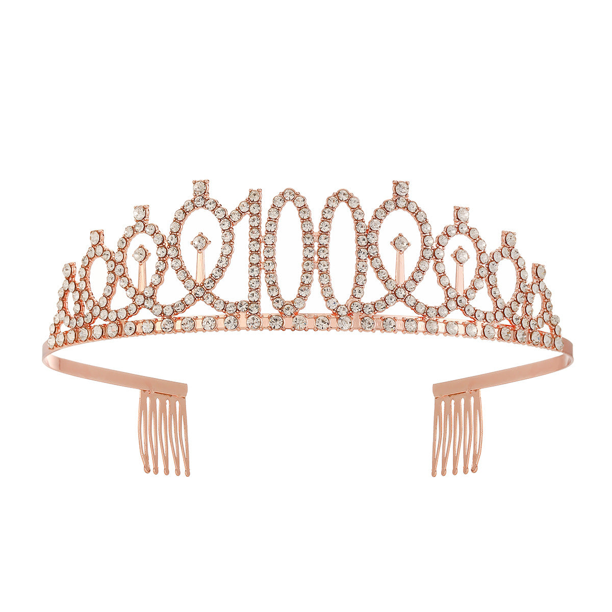 Damen Kristallverzierte Tiara mit elegantem Design Brehn