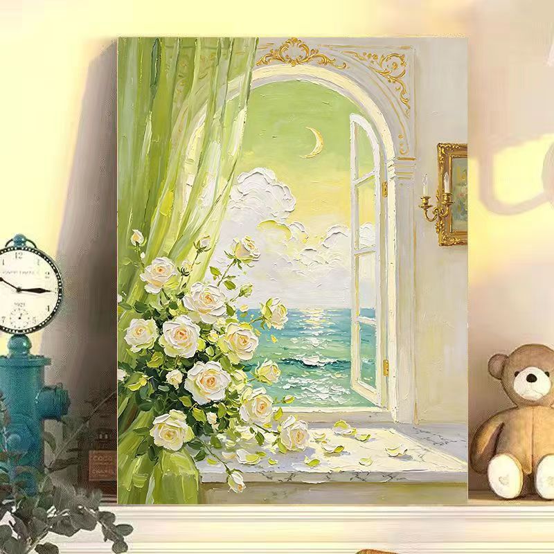Romantische florale Landschaft Leinwandkunst Brehn