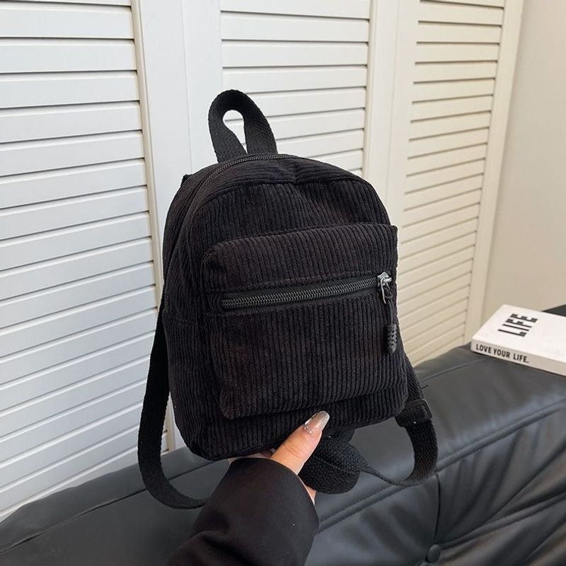 Kompakter Cord-Ripp- Mini-Rucksack Brehn