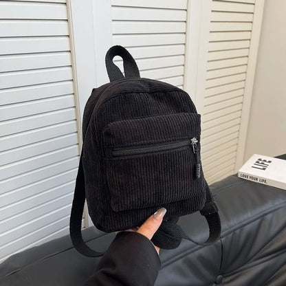 Kompakter Cord-Ripp- Mini-Rucksack Brehn