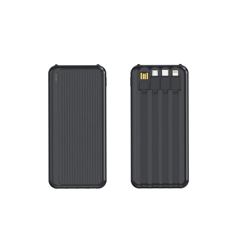 Powerbank mit Integrierten Ladekabeln und Hochgeschwindigkeitsladefunktion Brehn