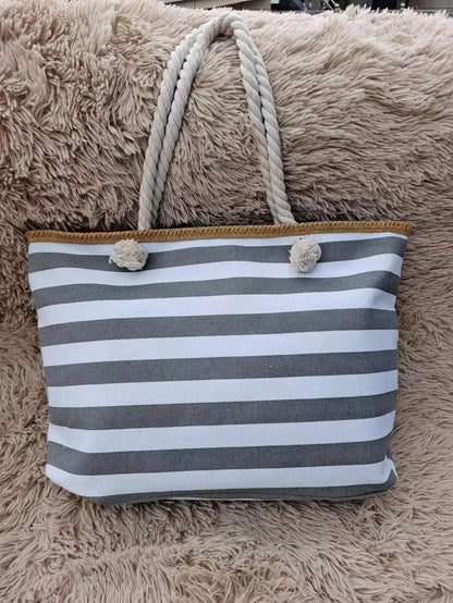 Große Strandtasche mit Maritimen Streifen Brehn